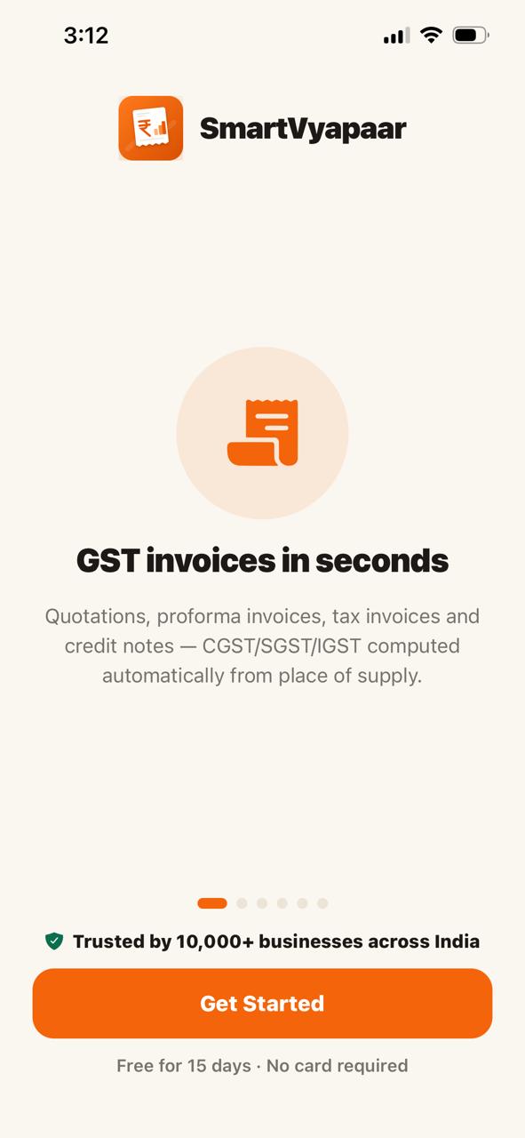 SmartVyapaar app